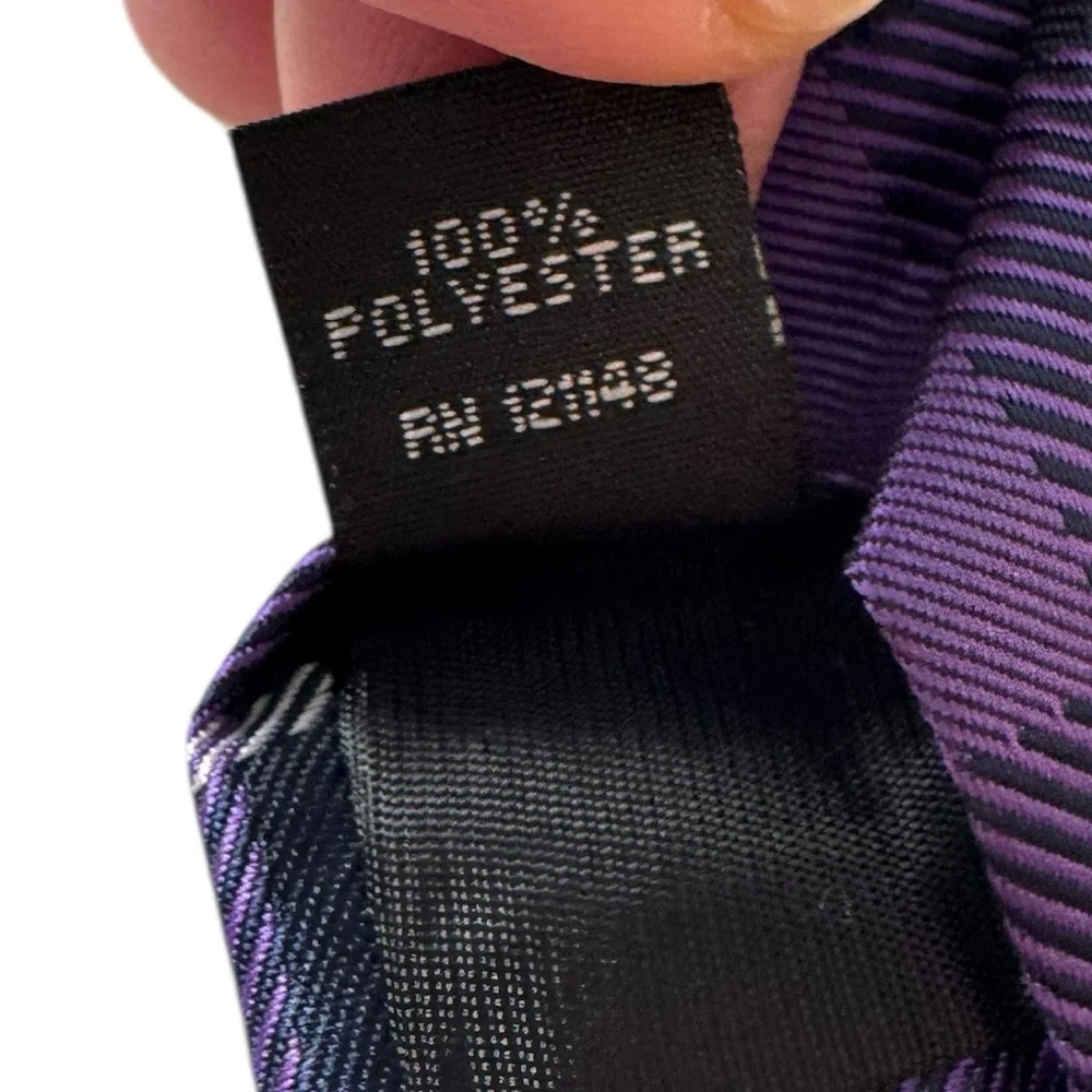 Jones NY Mens Plaid Neck Tie Quiet Luxury Old Money Career Purple